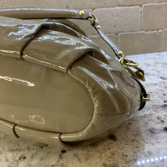 Coach Madison Patent Sophia Satchel  - Camel - Picture 9 of 14